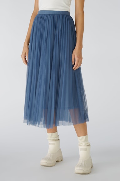 Bild 2 von Midi skirt mesh pleated blind in vintage indigo | Oui