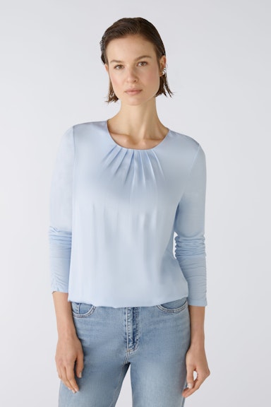 Bild 1 von Blouse shirt 100% viscose in light blue | Oui