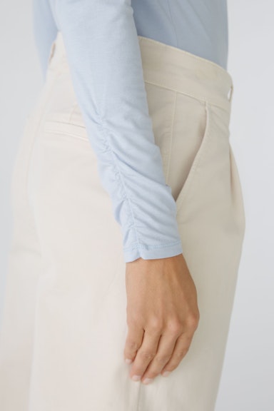 Bild 5 von Long-sleeved shirt cotton-modal blend in light blue | Oui