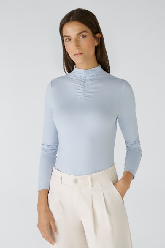 Long-sleeved shirt cotton-modal blend