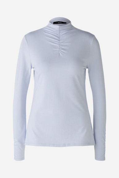 Bild 6 von Long-sleeved shirt cotton-modal blend in light blue | Oui