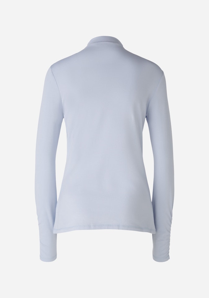 Bild 7 von Long-sleeved shirt cotton-modal blend in light blue | Oui