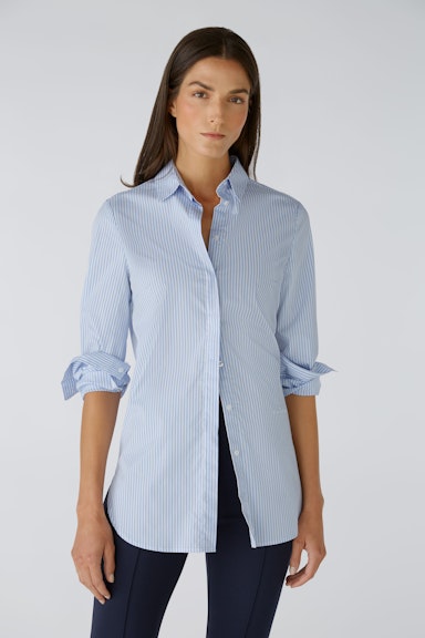 Bild 2 von Shirt blouse cotton blend in blue white | Oui