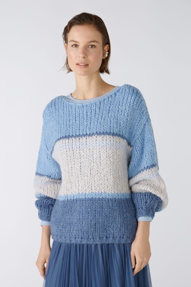 Bild 2 von Jumper with wool and mohair in blue blue | Oui