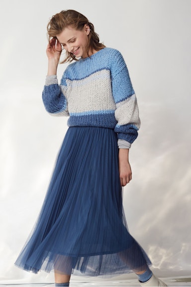Bild 6 von Jumper with wool and mohair in blue blue | Oui