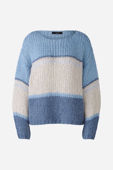 Bild 7 von Jumper with wool and mohair in blue blue | Oui