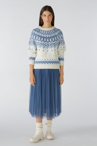 Bild 2 von Raglan jumper with wool content in ltblue blue | Oui