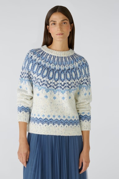 Bild 1 von Raglan jumper with wool content in ltblue blue | Oui