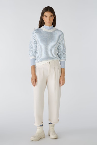 Bild 1 von Pullover Baumwollmischung in offwhite blue | Oui