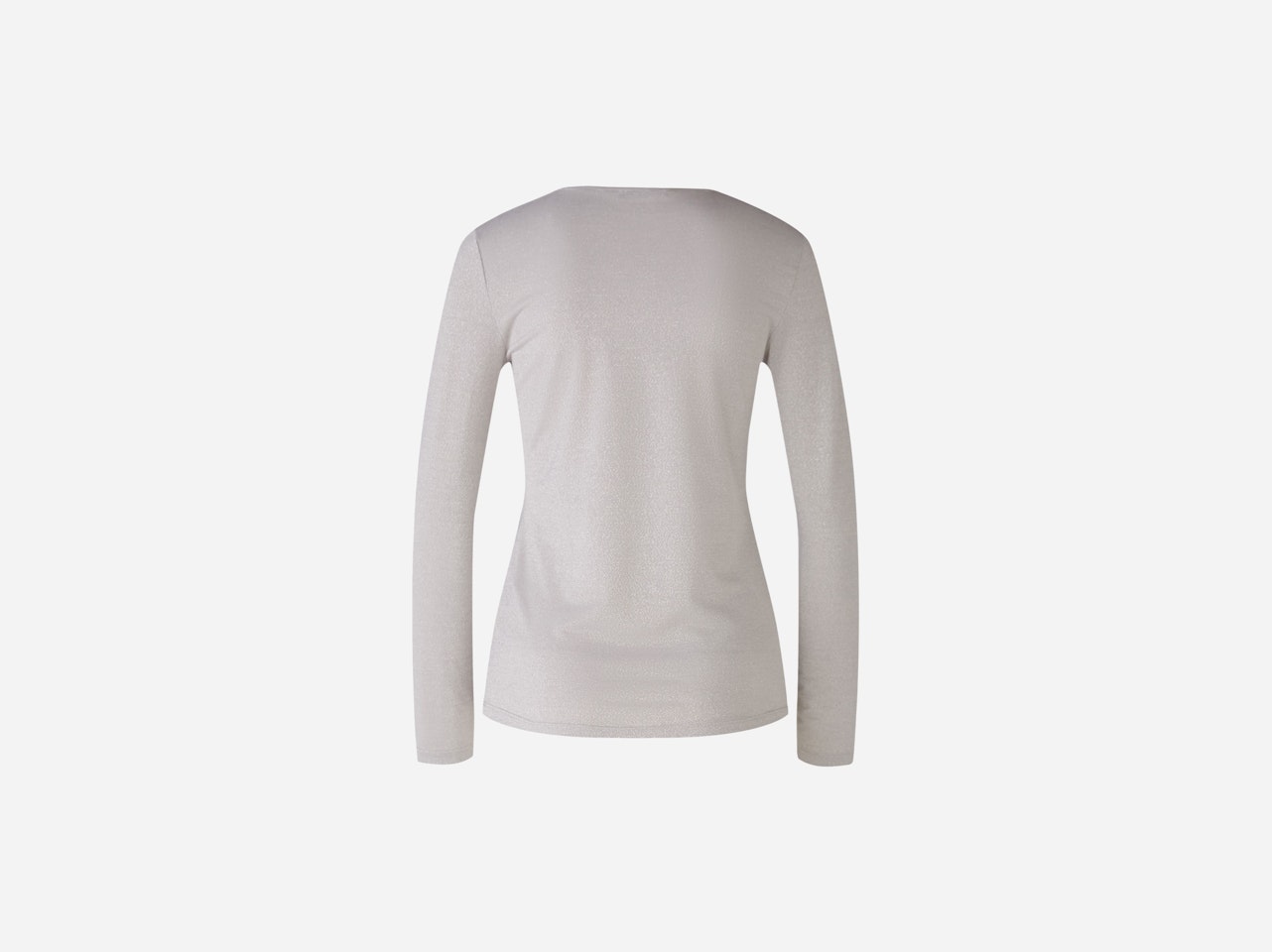 Bild 7 von Long-sleeved shirt viscose glossy blend in light grey | Oui