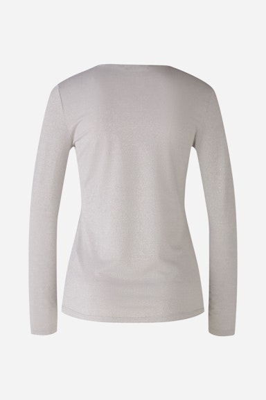 Bild 8 von Long-sleeved shirt viscose glossy blend in light grey | Oui