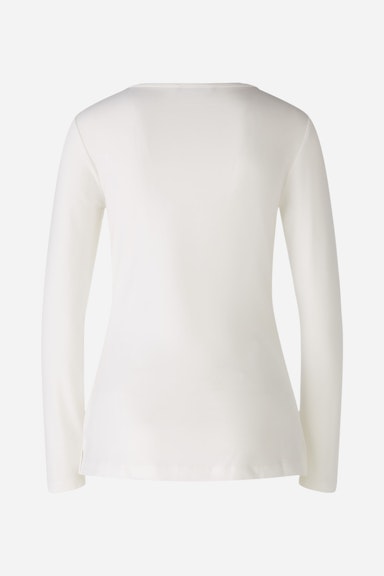 Bild 2 von Long-sleeved shirt cotton-modal blend in cloud dancer | Oui