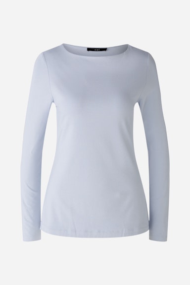 Bild 1 von Long-sleeved shirt cotton-modal blend in light blue | Oui