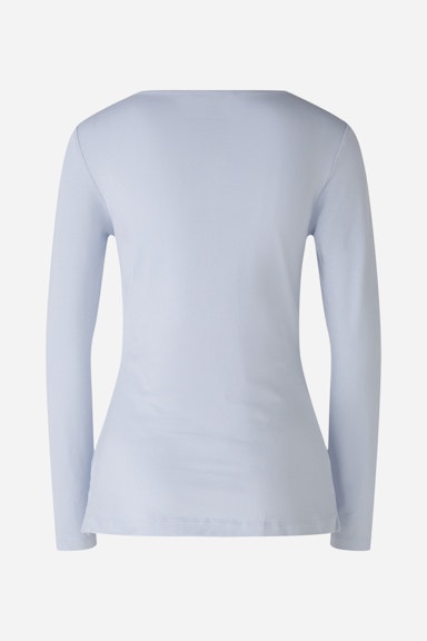 Bild 2 von Long-sleeved shirt cotton-modal blend in light blue | Oui