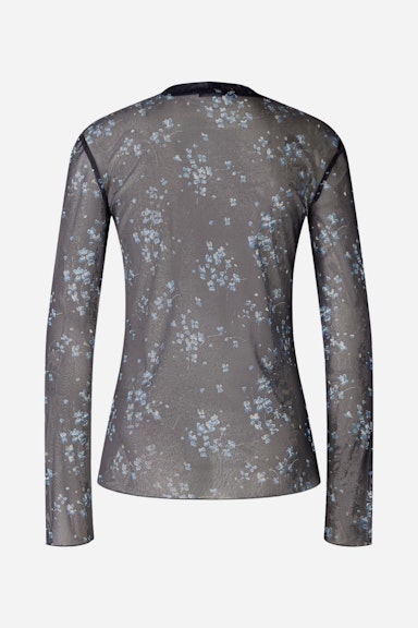 Bild 2 von Long-sleeved shirt mesh quality in dk blue  blue | Oui