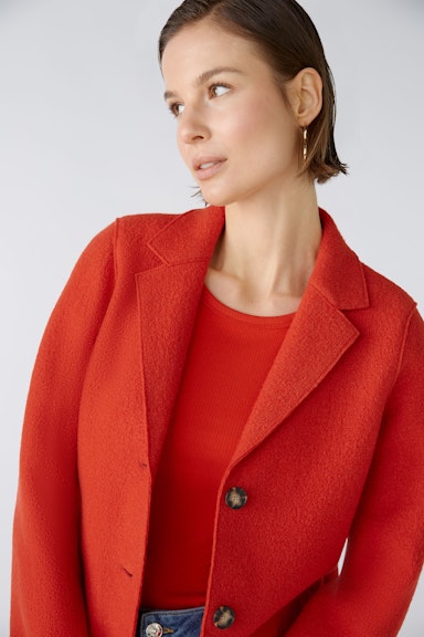 Bild 6 von MAYSON Mantel Boiled Wool - reine Schurwolle in aura orange | Oui
