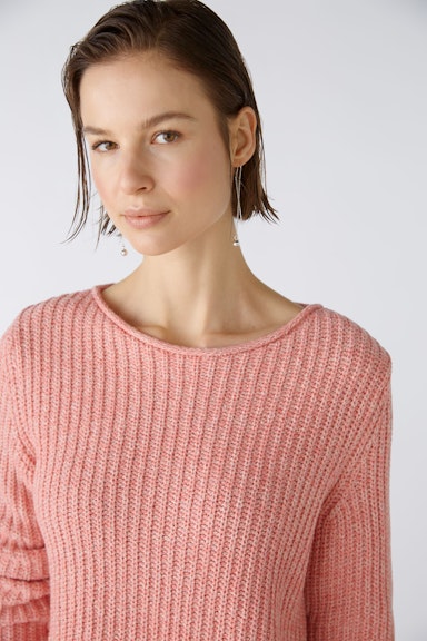 Bild 6 von Pullover Baumwollmischung in rose orange/yel | Oui