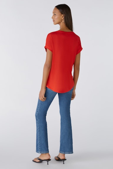 Bild 3 von AYANO Blouse shirt 100% viscose patch in aura orange | Oui