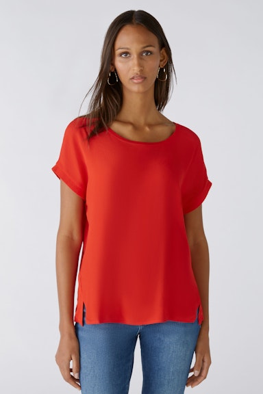 Bild 1 von AYANO Blouse shirt 100% viscose patch in aura orange | Oui
