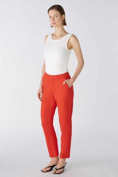 Bild 5 von FEYLIA Jersey trousers slim fit, cropped in aura orange | Oui