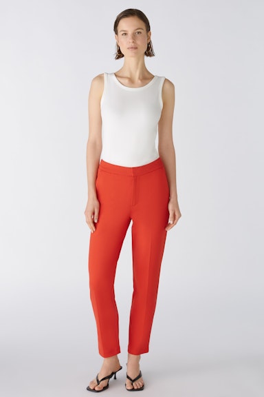 Bild 6 von FEYLIA Jersey trousers slim fit, cropped in aura orange | Oui