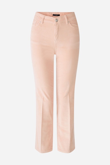 Bild 7 von Corduroy trousers EASY KICK mid waist, cropped in salmone | Oui