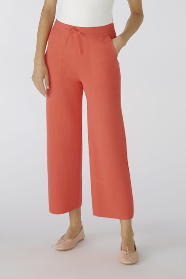 Bild 2 von Knitted trousers cotton blend in hot coral | Oui