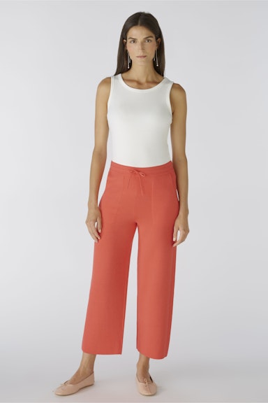 Bild 6 von Knitted trousers cotton blend in hot coral | Oui