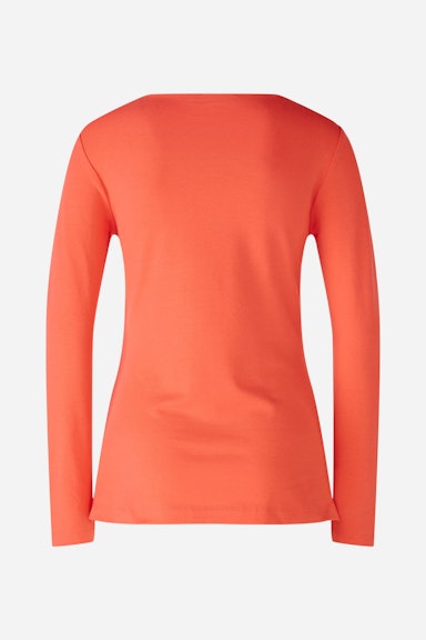 Bild 2 von Long-sleeved shirt cotton-modal blend in hot coral | Oui