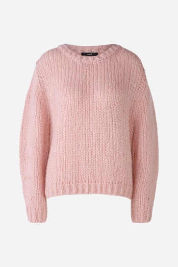 Jumper with wool and mohair content