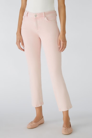 Bild 2 von Jeans THE STRAIGHT mid waist, cropped in apricot red | Oui