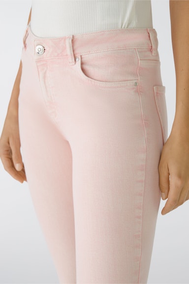 Bild 4 von Jeans THE STRAIGHT mid waist, cropped in apricot red | Oui