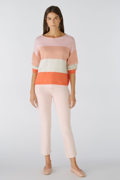 Bild 1 von Jeans THE STRAIGHT mid waist, cropped in apricot red | Oui