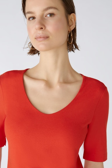 Bild 5 von T-Shirt elastische Cotton-Modalqualität in aura orange | Oui