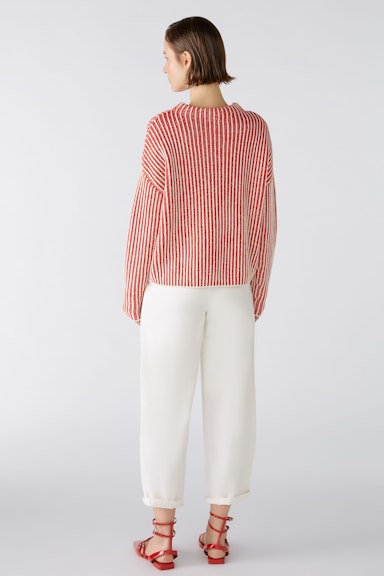 Bild 3 von Pullover Baumwollmischung in red white | Oui