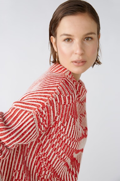 Bild 5 von Pullover Baumwollmischung in red white | Oui