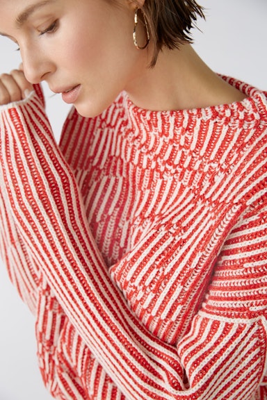 Bild 6 von Pullover Baumwollmischung in red white | Oui