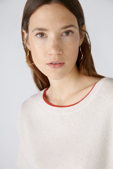 Bild 4 von Pullover reine Baumwolle in white red | Oui