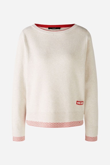 Bild 7 von Pullover reine Baumwolle in white red | Oui