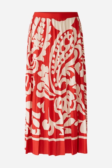 Bild 7 von Midi skirt silky Touch quality in red white | Oui