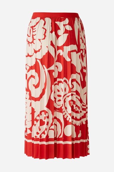 Bild 8 von Midi skirt silky Touch quality in red white | Oui