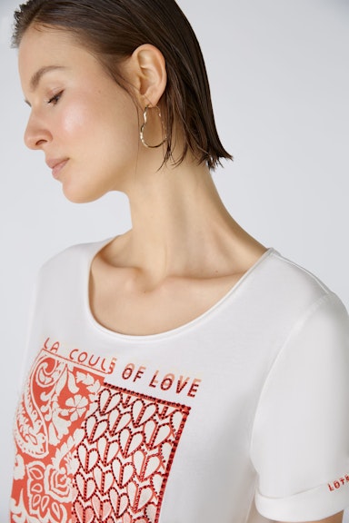 Bild 4 von T-Shirt aus 100% Bio-Baumwolle in cloud dancer | Oui