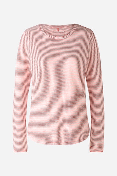 Bild 6 von Long-sleeved shirt organic cotton in white red | Oui