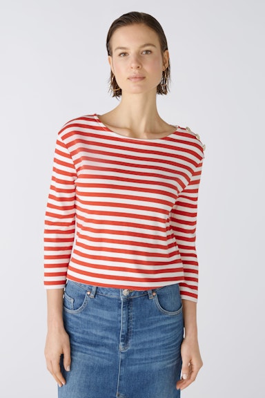 Bild 2 von T-shirt 100% cotton in red white | Oui