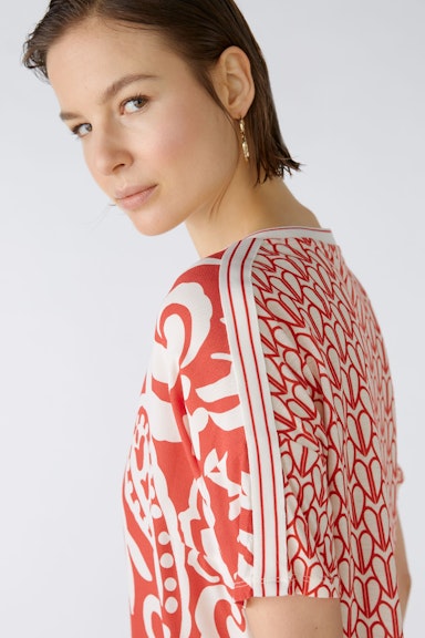 Bild 4 von Blusenshirt reine Viskose in red white | Oui