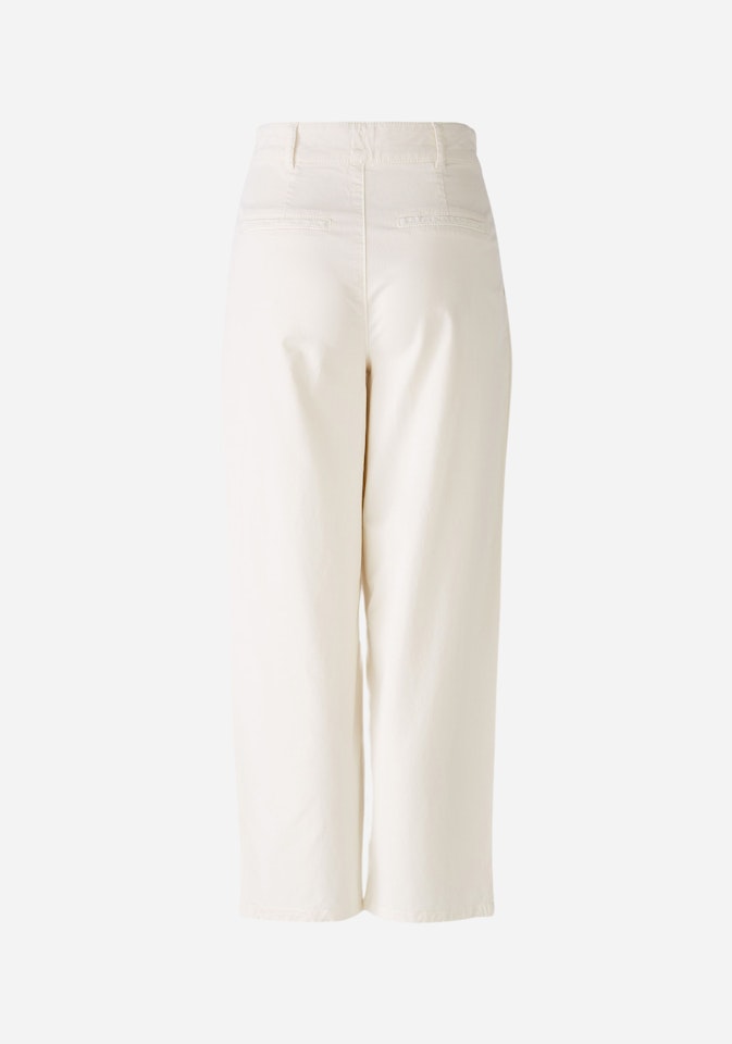 Bild 8 von Hose THE RELAXED mid waist, cropped, tapered fit in offwhite | Oui