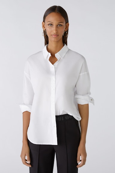 Bild 2 von Shirt blouse elastic cotton in optic white | Oui
