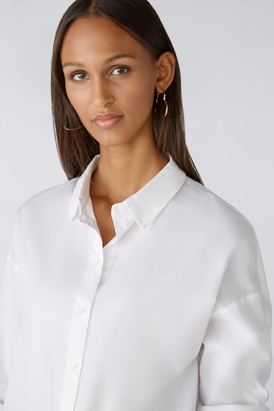 Bild 4 von Shirt blouse elastic cotton in optic white | Oui