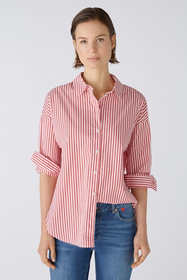 Bild 2 von Shirt blouse cotton blend in red white | Oui