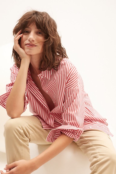 Bild 7 von Shirt blouse cotton blend in red white | Oui